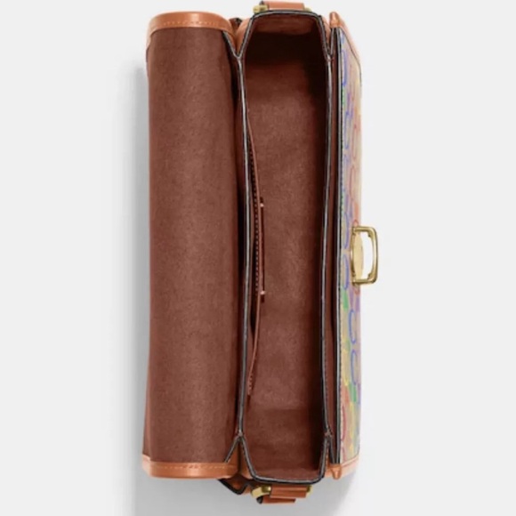 Coach Studio Shoulder Bag Crossbody Rainbow Coatd Canvs Handbag Purse
CA099 - Picture 4 of 9